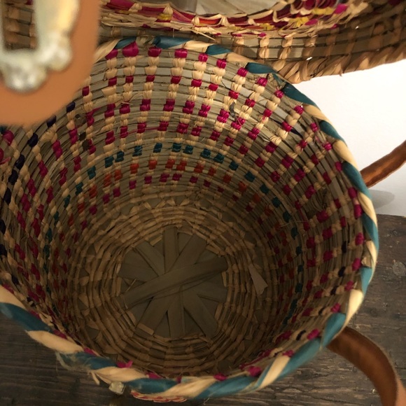 Vintage Colorful Basket Purse - Picture 4 of 8